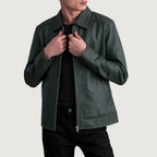 Inferno Green Leather Jacket